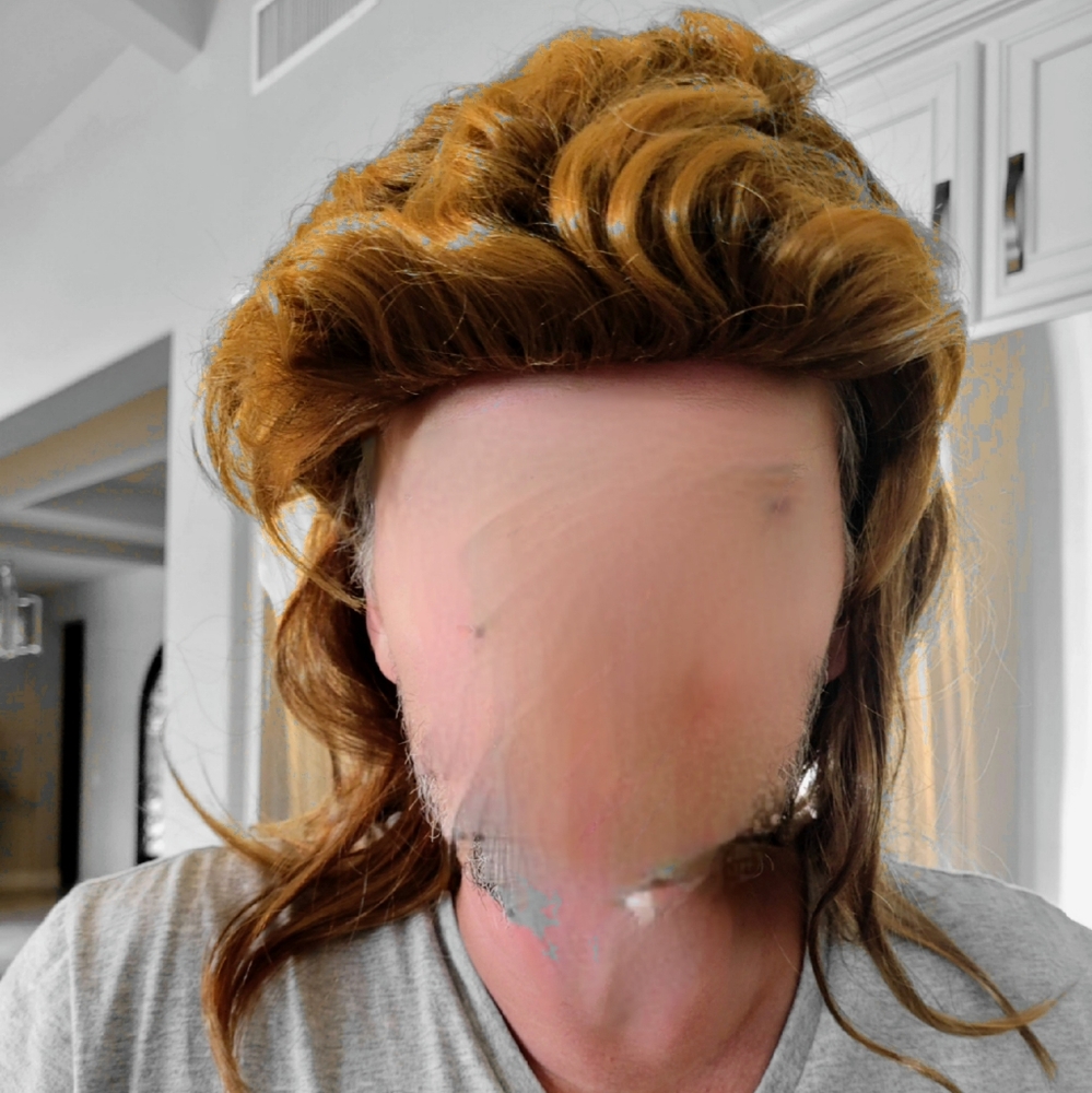 Joe dirt mullet wig halloween costume